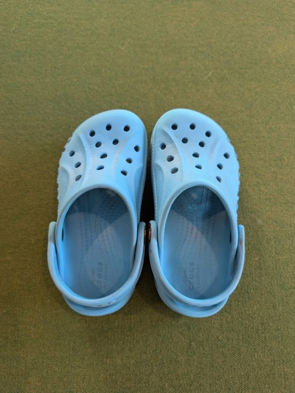 CROCS Aqua Blue/Elite Blue Kid's Size 10 💙
